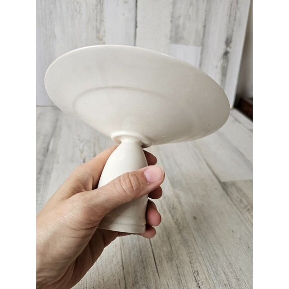 Signed dragonfly plate pedestal AS IS insect unique vintage - Picture 6 of 9